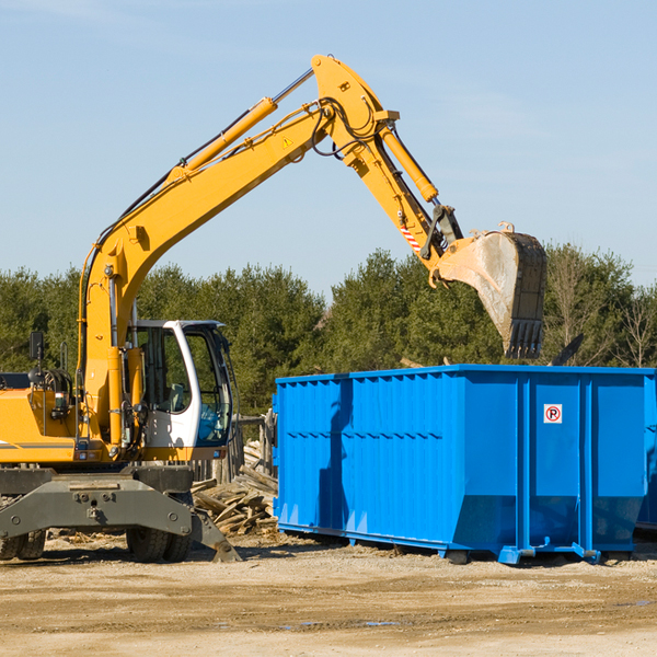 can i choose the location where the residential dumpster will be placed in Nehawka Nebraska